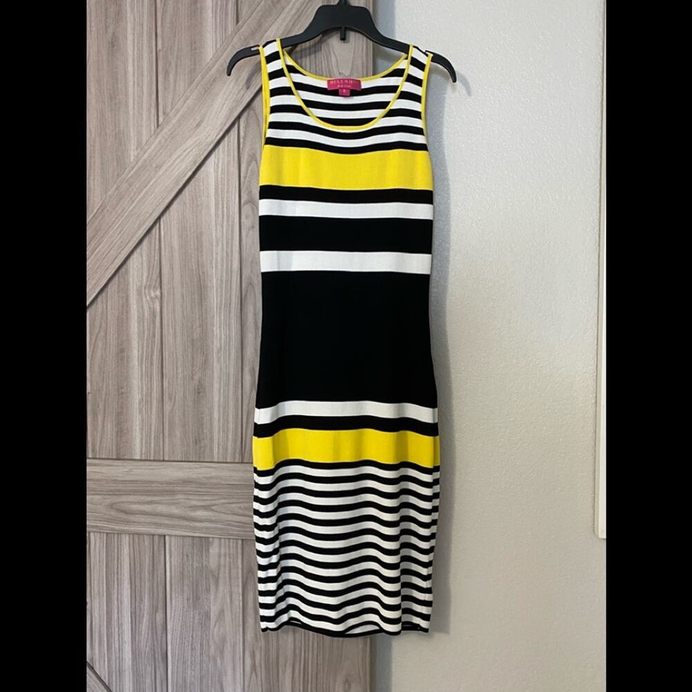 Bellario New York tank bodycon Stripe Dress 6